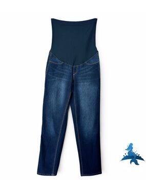 1285 1822 Denim Maternity Ankle Straight Jeans – 25 – Dark Wash Blue